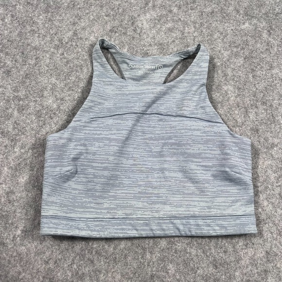 Outdoor Voices Tops - Outdoor Voices Gray Move Free Racerback Crop Tank Bra Top Women's Size‎ Small